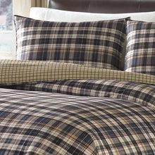 Load image into Gallery viewer, King Comforter + 2 King Shams Port Gamble Indigo 100% Cotton 180 TC Reversible Farmhouse / Country Comforter Set

