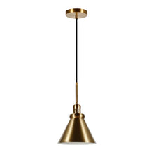 Load image into Gallery viewer, Brass Port Morris 1 - Light Single Cone Pendant
