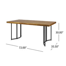 Load image into Gallery viewer, Portland Acacia Solid Wood 6 - Person Dining Table
