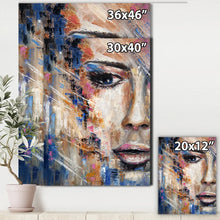 Load image into Gallery viewer, 20&quot; H x 12&quot; W x 1&quot; D Portrait Of A Young Woman IV - Painting on Canvas
