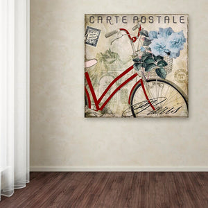 24" H x 24" W x 2" D Postale Paris II by Color Bakery - Graphic Art on Canvas 2817AH