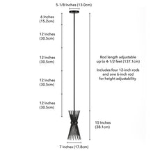 Load image into Gallery viewer, Postma 1 - Light Unique Hourglass Pendant
