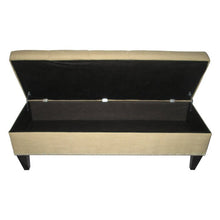 Load image into Gallery viewer, Potrero Wood Flip Top Storage Bench Sand *AS IS
