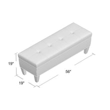 Load image into Gallery viewer, Potrero Wood Flip Top Storage Bench Sand *AS IS
