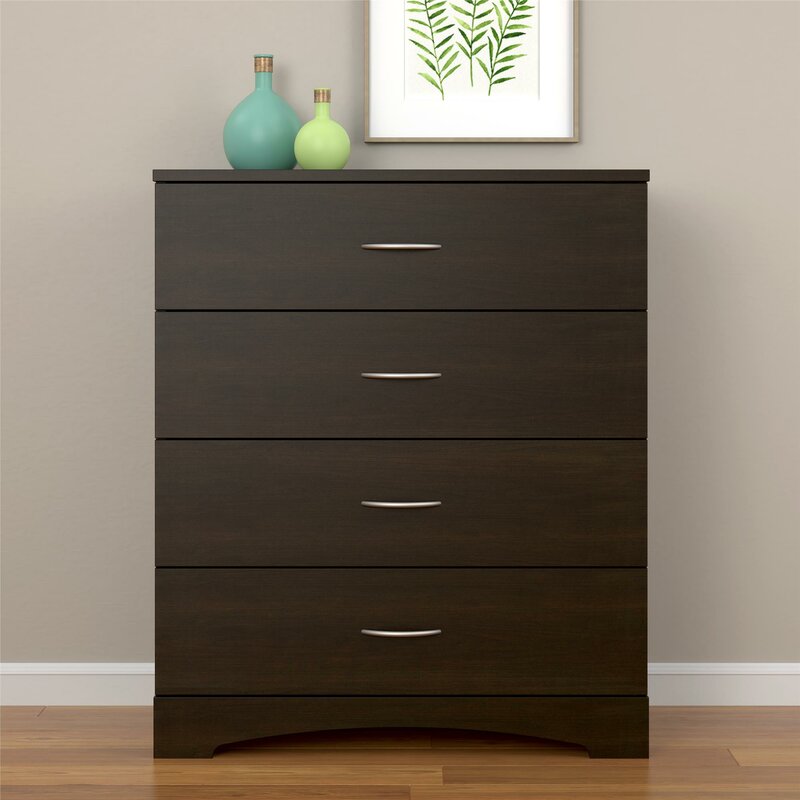 Espresso Poulson 4 Drawer 31.125'' W Chest 2322AH