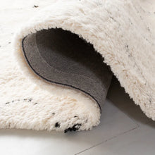 Load image into Gallery viewer, Powell Geometric Handmade Tufted Wool Area Rug in Ivory/Black, Rectangle 5&#39; x 8&#39;
