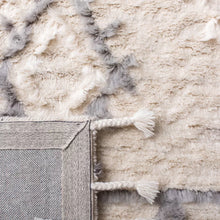 Load image into Gallery viewer, Powell Geometric Handmade Tufted Wool Area Rug in Ivory /Gray Rectangle
