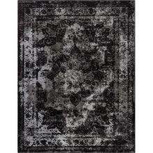 Load image into Gallery viewer, Power Loom Performance Black/Gray Rug, Rectangle 7&#39;10&quot; x 9&#39;10&quot;
