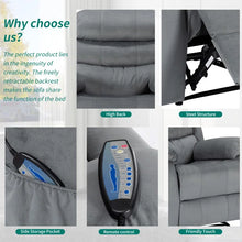 Load image into Gallery viewer, Power Massage Heating Recliner 37&#39;&#39; Wide Manual Glider Recliner with Massager
