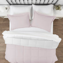 Load image into Gallery viewer, Full/Queen Comforter + 2 Shams Blush Powhattan Reversible 2 Piece Comforter Set MRM336
