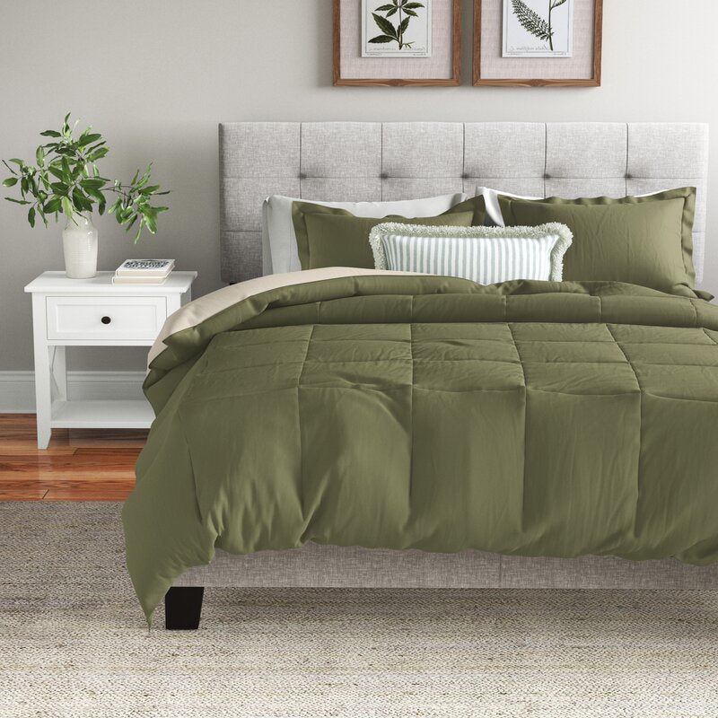 Powhattan Reversible 2 Piece QUEEN Comforter Set 4980RR