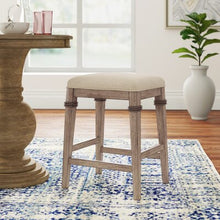 Load image into Gallery viewer, Poyen 25.25" Counter Stool Beige/Wood 940CDR
