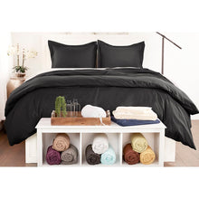 Load image into Gallery viewer, Full/Queen Duvet Cover + 2 Shams Onyx Prague Microfiber Duvet Cover Set
