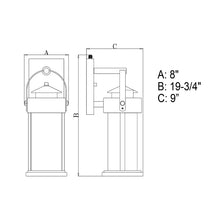 Load image into Gallery viewer, Pranay Steel Wall Light 19.75&quot; x 8&quot; x 9&quot;
