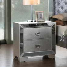 Load image into Gallery viewer, Silver/Champagne Prange 28&#39;&#39; Tall 2 - Drawer Nightstand
