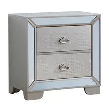 Load image into Gallery viewer, Silver/Champagne Prange 28&#39;&#39; Tall 2 - Drawer Nightstand
