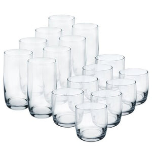 Pratiksha 16 Piece Assorted Glassware Set 1100CDR