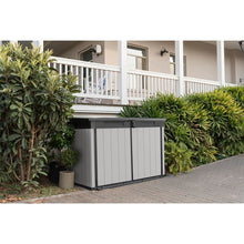 Load image into Gallery viewer, Premier Jumbo 4 ft. 7.5 in. W x 2 ft. 8.3 in. D Resin Horizontal Garbage Shed MRM1552
