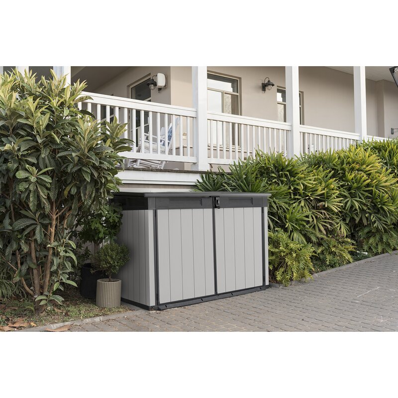 Premier Jumbo 4 ft. 7.5 in. W x 2 ft. 8.3 in. D Resin Horizontal Garbage Shed MRM1552