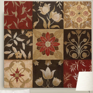 16" H x 16" W x 1.5" D Brown/Tan/Maroon Premium 'Patterns of Nature I' by Eugene Tava Painting Print on Wrapped Canvas 472AH
