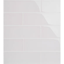Load image into Gallery viewer, Ivory Premium 4&quot; x 12&quot; Glass Subway Tile
