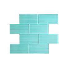 Load image into Gallery viewer, Premium Hand Painted 3&quot; x 6&quot; Glass Mosaic Subway Tile (5 boxes) 4672RR
