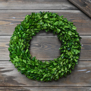 Preserved Boxwood Wreath 18" x 18" 2904RR