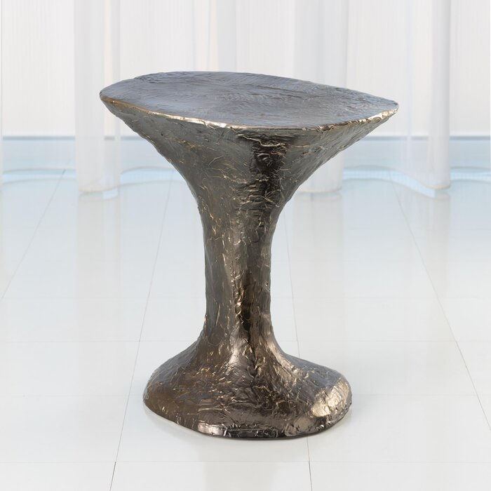 Primitive Pedestal End Table