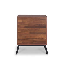 Load image into Gallery viewer, Princeton 23&#39;&#39; Tall 2 - Drawer Nightstand in Walnut/Black
