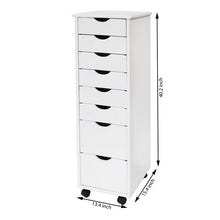 Load image into Gallery viewer, Pringle 8 Drawer Rolling Storage Chest
