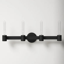 Load image into Gallery viewer, Pritchard 4 - Light Dimmable Matte Black Vanity Light
