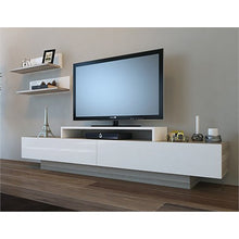 Load image into Gallery viewer, 55&quot; W x 3.9&quot; H x 4.6&quot; D Pritts TV Stand for TVs up to 75&quot;
