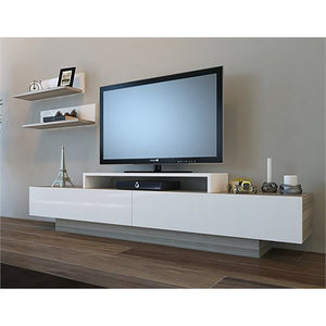 55" W x 3.9" H x 4.6" D Pritts TV Stand for TVs up to 75"