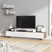 Load image into Gallery viewer, 55&quot; W x 3.9&quot; H x 4.6&quot; D Pritts TV Stand for TVs up to 75&quot;
