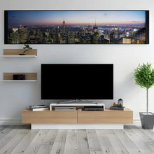 Load image into Gallery viewer, Teak and White Pritts TV Stand for TVs up to 75&quot;
