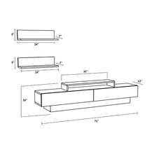 Load image into Gallery viewer, Pritts TV Stand for TVs up to 78&quot; Cordoba 3387RR
