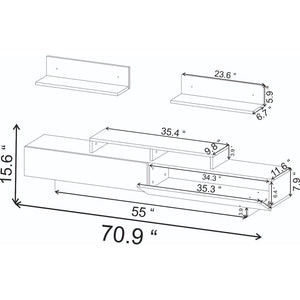 Pritts TV Stand for TVs up to 78" MRM1932