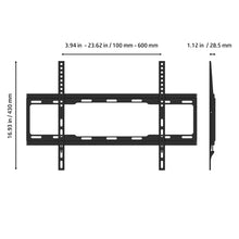 Load image into Gallery viewer, Promounts Black Fixed Wall Mount for 42'' - 80'' Screens Holds up to 100 Lb. lbs
