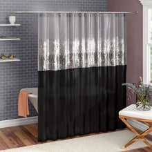Load image into Gallery viewer, 72&quot; W x 72&quot; L Pruneda Striped Single Shower Curtain
