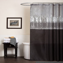 Load image into Gallery viewer, 72&quot; W x 72&quot; L Pruneda Striped Single Shower Curtain
