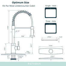 Load image into Gallery viewer, Pull Down Single Handle Kitchen Faucet with Accessories

