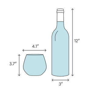 Pure 17 oz. Crystal Stemless Wine Glass (Set of 6)