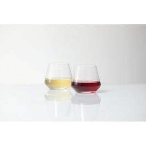 Pure 17 oz. Crystal Stemless Wine Glass (Set of 6)