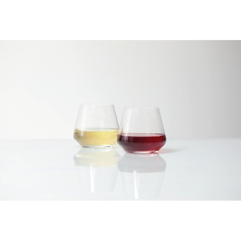 Pure 17 oz. Crystal Stemless Wine Glass (Set of 6)