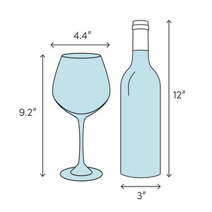Pure 23 oz. Crystal Red Wine Glass (Set of 6)