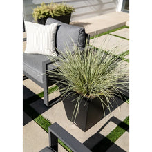 Load image into Gallery viewer, 18&quot; H x 16&quot; W x 16&quot; D Black Pure Series Plastic Pot Planter
