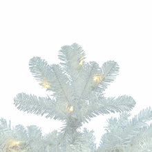 Load image into Gallery viewer, 4.5&#39; x 24&quot; Pure White Pine Artificial Christmas Tree with 150 Clear Lights #2399HW
