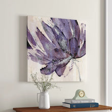 Load image into Gallery viewer, 16&quot; H x 16&quot; W x 1.5&quot; D Purple Jewel - Painting
