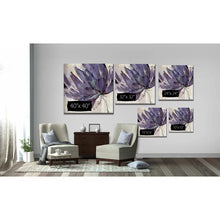 Load image into Gallery viewer, 16&quot; H x 16&quot; W x 1.5&quot; D Purple Jewel - Painting
