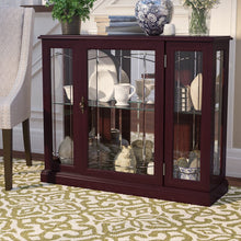 Load image into Gallery viewer, Ridgewood Cherry Purvoche Lighted Curio Cabinet

